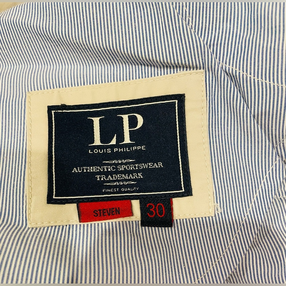 Louis Philippe men’s Steven, off white pant, size 30/32 1/4 inches